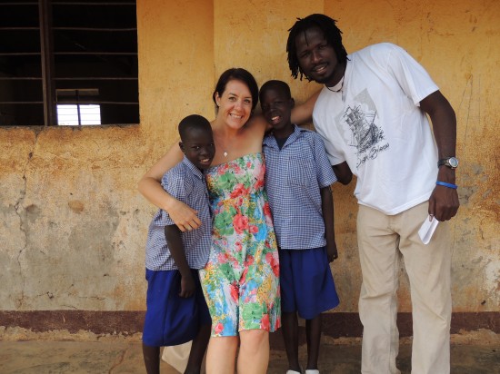 Chelsea & Morris with Alex & Isaac, brothers who were on the street, resettled and are now in school