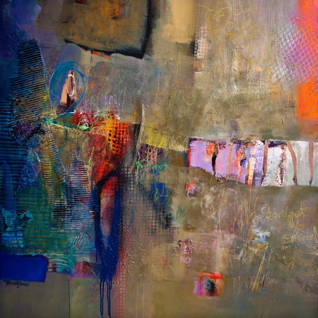 Harry_s in Heaven, mixed media, 120 x 120 cm